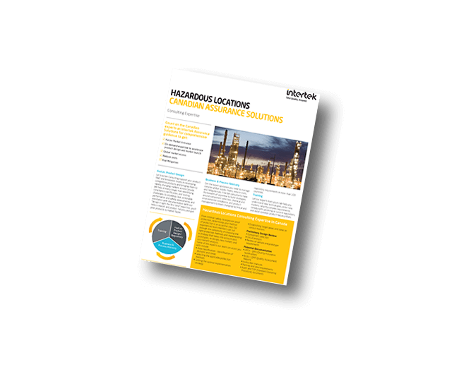Hazardous Locations Canadian Assurance Solutions | Fact Sheet