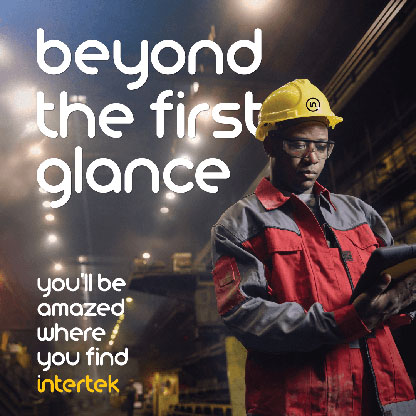 A man performing an inspection at a construction facility